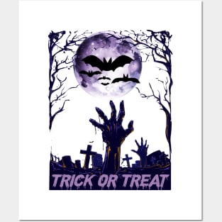 Trick Or Treat tee design birthday gift graphic Posters and Art